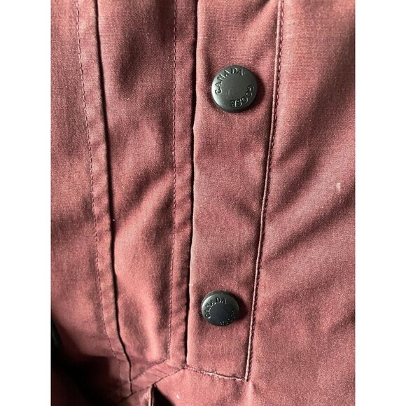 Canada Goose KENSINGTON Down Parka NO FUR 2506L Sz M Jacket Plum - Picture 11 of 16